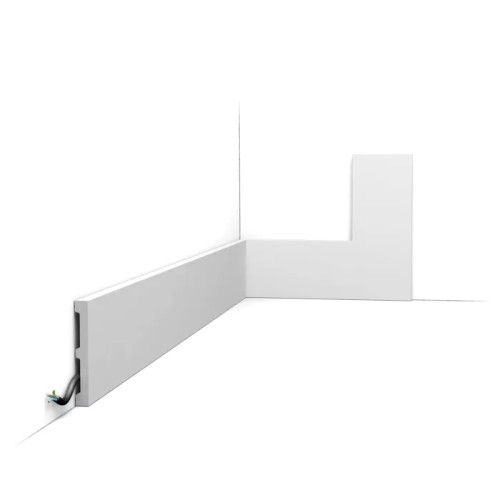 SX163 ORAC Battiscopa Duropolymer L200 x H10,1 x P1,3 cm ORAC DECOR 1 - Cornice per Quadri