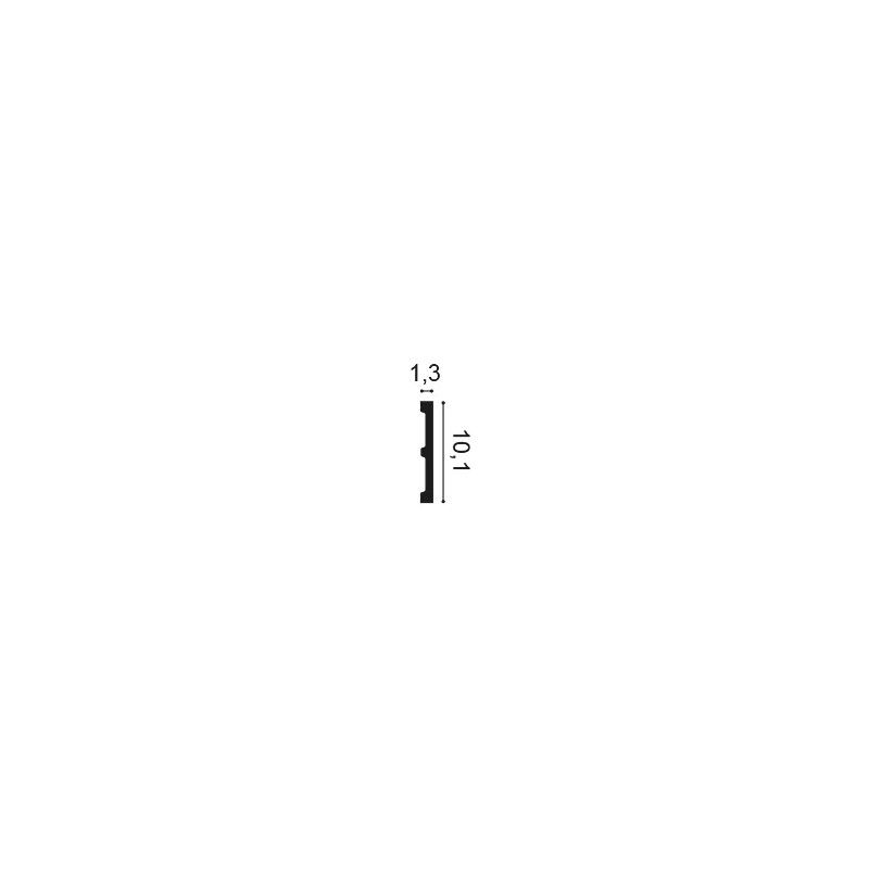 SX163F ORAC Plinthe Flexible Flex L200 x H10,1 x L1,3 cm ORAC DECOR 2 - Cimaise Tableau 