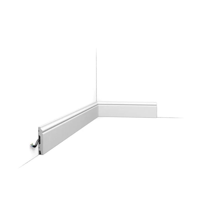 SX165 ORAC Battiscopa Duropolymer L200 x H6,9 x L1,1 cm ORAC DECOR 1 - Cornice per Quadri