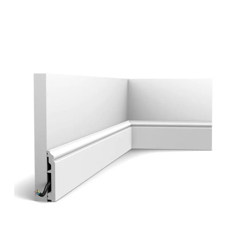 SX173-RAL9003 ORAC Plinthe Duropolymer L200 x H10 x L1,6 cm ORAC DECOR 3 - Cimaise Tableau 