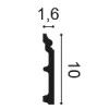 SX173-RAL9003 Plinth Duropolymer L200 x H10 x L1.6 cm ORAC DECOR 2 - Cimaise Tableau 