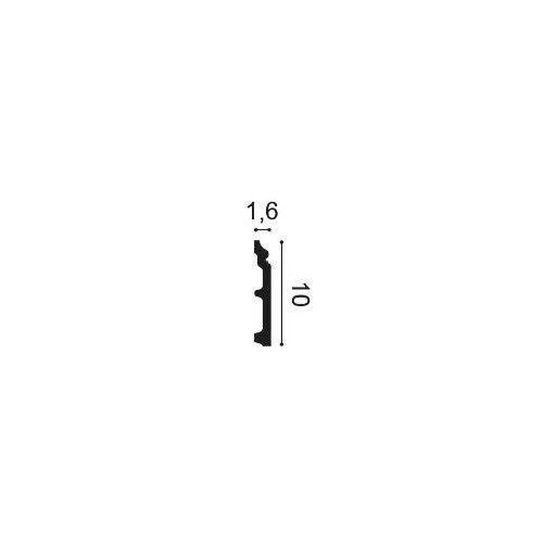 SX173-RAL9003 ORAC Plinthe Duropolymer L200 x H10 x L1,6 cm ORAC DECOR 2 - Cimaise Tableau
