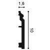 SX173F ORAC Flexible Plinth Flexible L200 x H10 x L1.6 cm ORAC DECOR 2 - Cimaise Tableau 