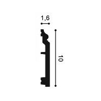 SX173F ORAC Plinthe flexible Flex L200 x H10 x L1,6 cm ORAC DECOR 2 - Cimaise Tableau