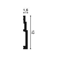 SX180F ORAC Flexible Plinth Flexible L200 x H12 x L1.6 cm ORAC DECOR 2 - Cimaise Tableau 