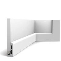 SX183-RAL9003 ORAC Plinth RAL9003 Duropolymer L200 x H7.5 x L1.3 cm ORAC DECOR 4 - Cimaise Tableau 