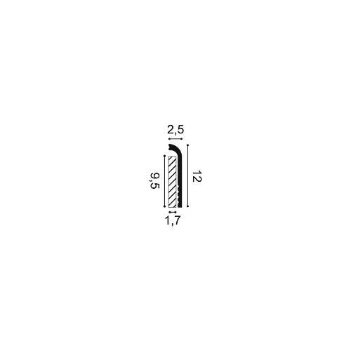 SX185 ORAC Plinthe Duropolymer L200 x H12 x L2,5 cm ORAC DECOR 1 - Cimaise Tableau