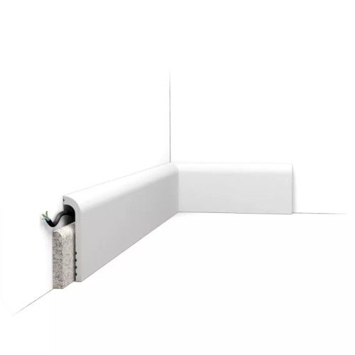 SX185 ORAC Battiscopa in Duropolymer L200 x H12 x L2,5 cm ORAC DECOR 2 - Cimaise Tableau 