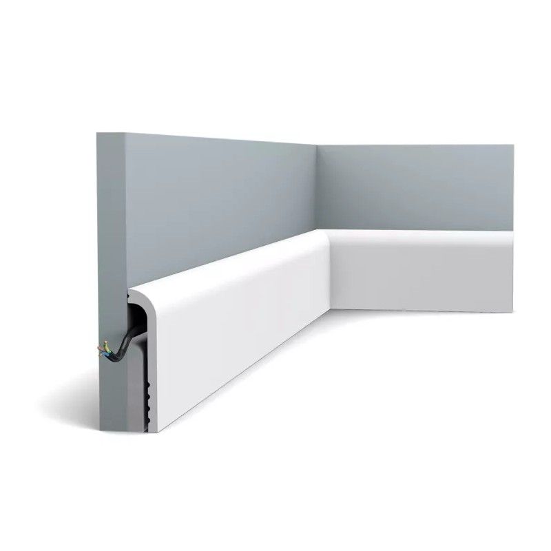 SX185 ORAC Battiscopa Duropolymer L200 x H12 x L2,5 cm ORAC DECOR 3 - Cornice per Quadro