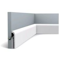 SX185 ORAC Battiscopa in Duropolymer L200 x H12 x L2,5 cm ORAC DECOR 3 - Cimaise Tableau 