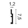 SX187 ORAC Duropolymer Plinth L200 x H7.5 x L1,2 cm ORAC DECOR 2 - Cimaise Tableau 