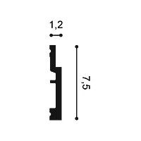 SX187F ORAC Placa base flexible Flexible L200 x H7.5 x L1,2 cm ORAC DECOR 2 - Cimaise Tableau 