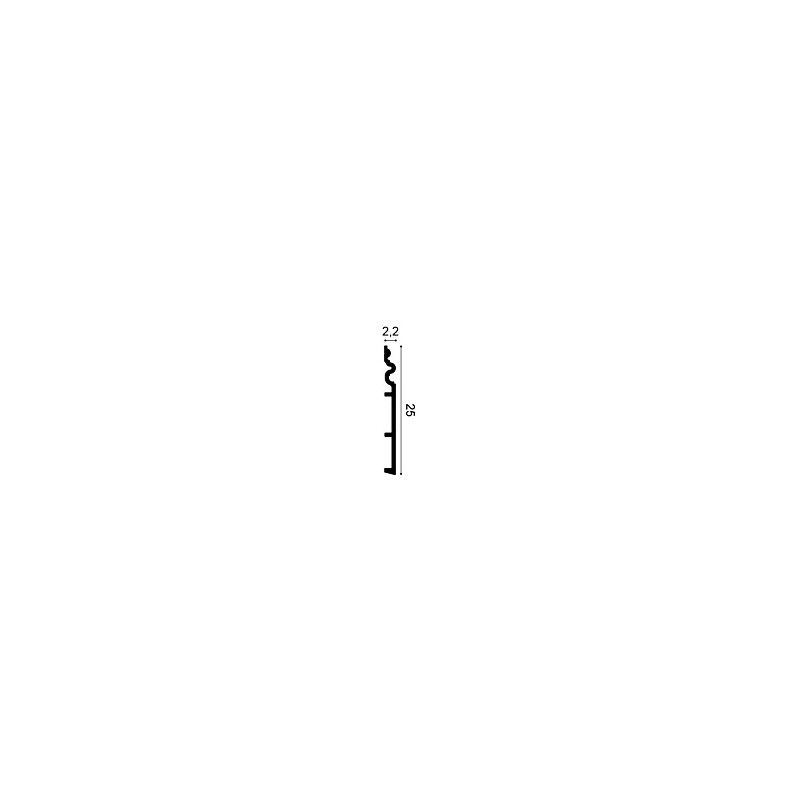 SX193 ORAC Plinthe Duropolymer L200 x H25 x L2,2 cm ORAC DECOR 2 - Cimaise Tableau 