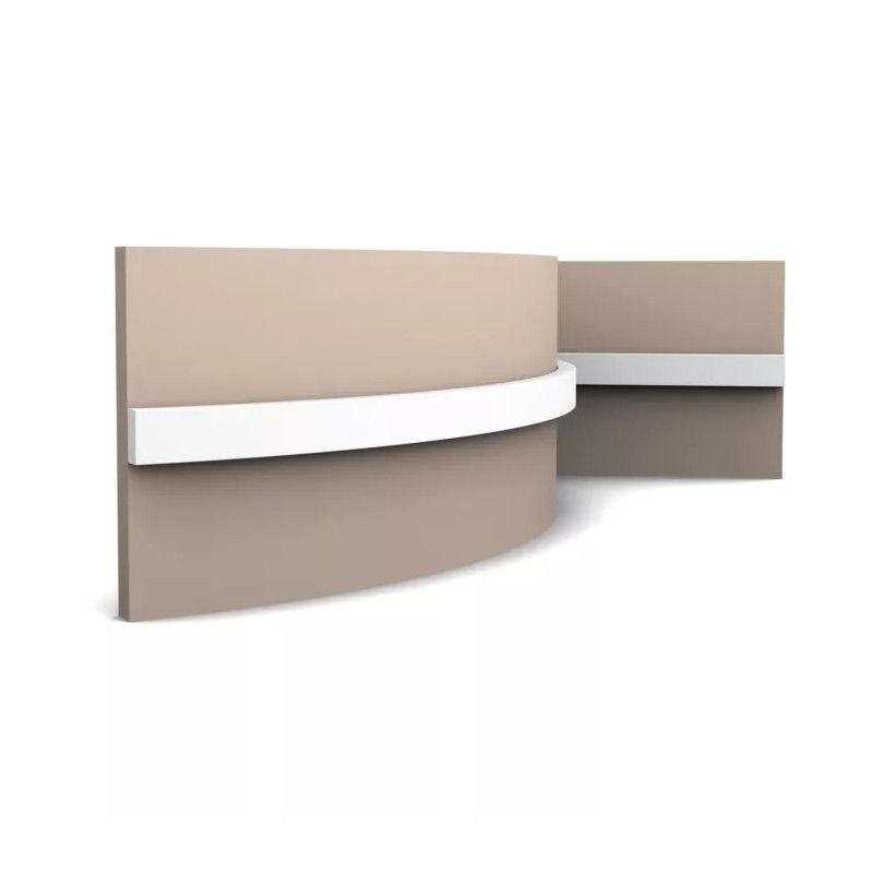 SX194F ORAC Battiscopa flessibile Flex L200 x H2 x L1 cm ORAC DECOR 5 - Cornice per quadri