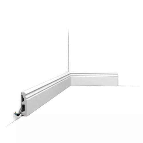 SX195 ORAC Battiscopa Duropolymer L200 x H8 x L1,9 cm ORAC DECOR 1 - Cornice Quadro