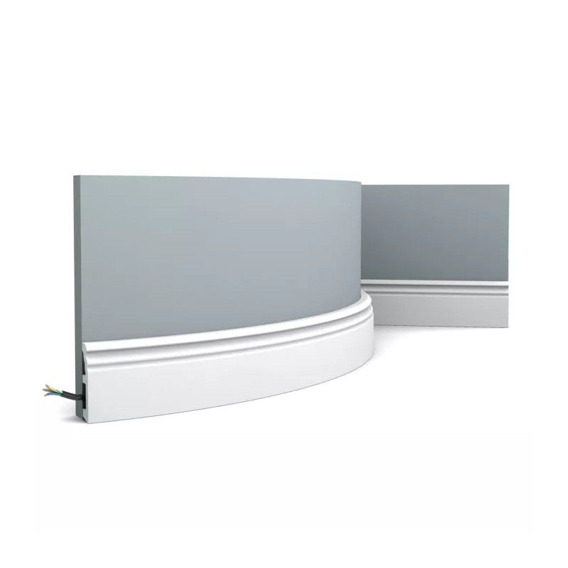 SX195F ORAC Battiscopa flessibile Flex L200 x H8 x L1,9 cm ORAC DECOR 3 - Cimaise Tableau 