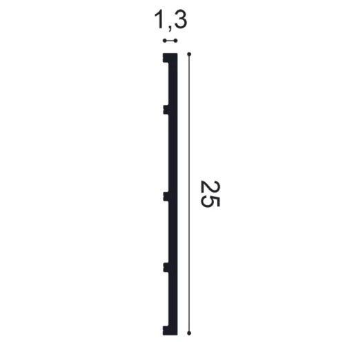 SX207 ORAC Plinthe Duropolymer L200 x H25 x L1,3 cm ORAC DECOR 2 - Cimaise Tableau