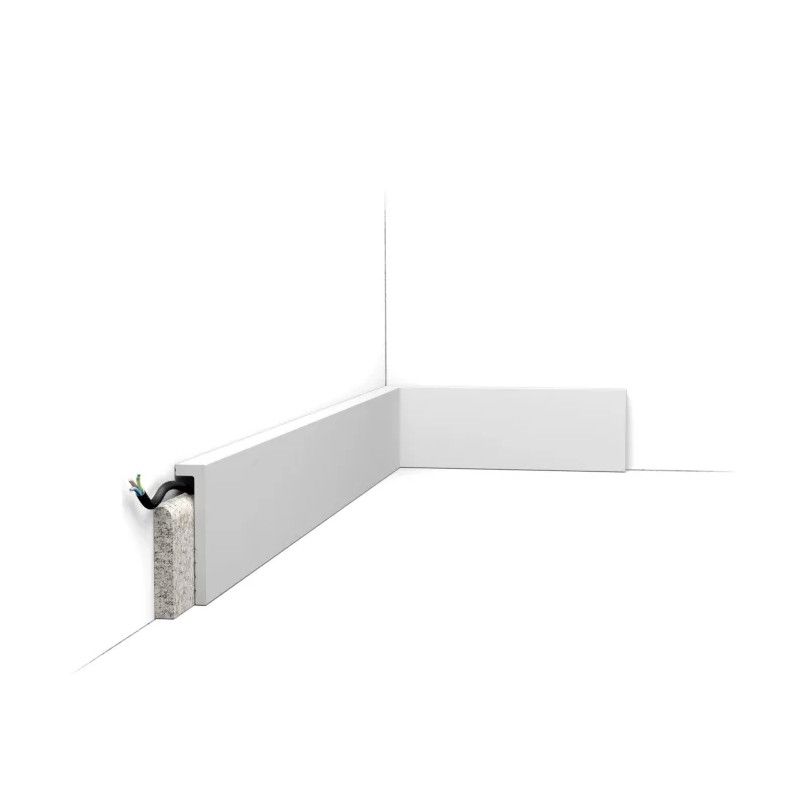 SX171-RAL9003 ORAC Battiscopa RAL9003 Duropolymer L200 x H10 x L2,2 cm ORAC DECOR 1 - Cornice Quadro