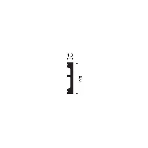 SX157-RAL9003 ORAC Plinth RAL9003 Duropolymer L200 x H6.6 x L1.3 cm ORAC DECOR 2 - Cimaise Tableau
