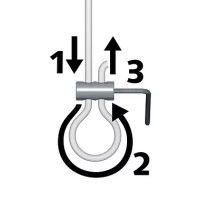 Loop Maker : creation de boucle avec le cable perlon ARTI TEQ 2 - Cimaise Tableau 