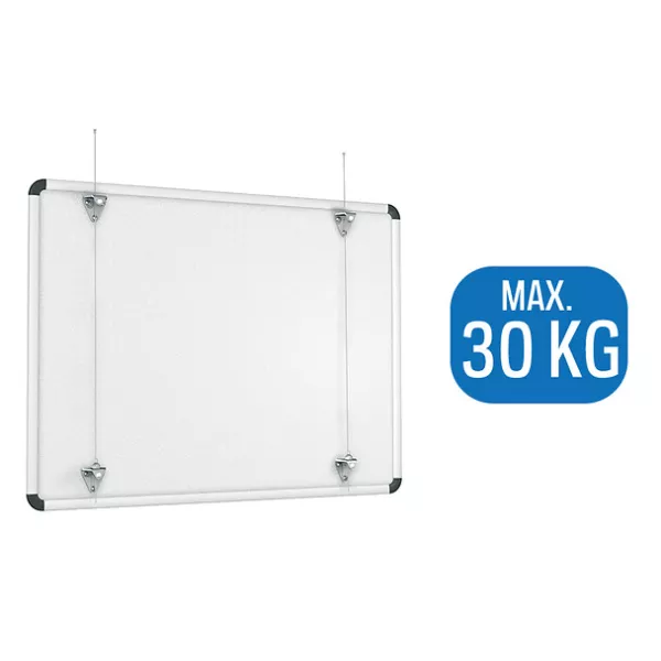 Set accrochage panneau blanc ARTI TEQ 3 - Cimaise Tableau 
