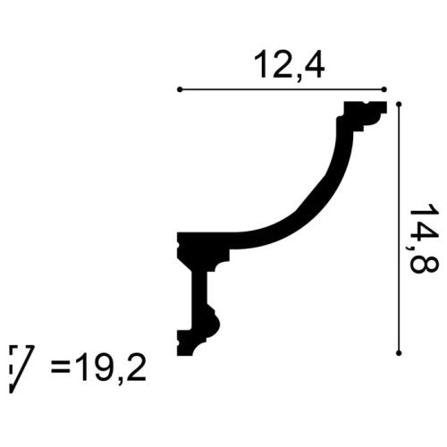 C901F ORAC Flexible indirect lighting Flex L200 x H14.8 x L12.4 cm ORAC DECOR 3 - Cimaise Tableau