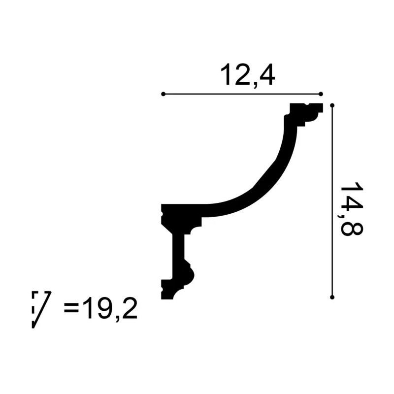 C901F ORAC Flexible indirect lighting Flex L200 x H14.8 x L12.4 cm ORAC DECOR 3 - Cimaise Tableau 