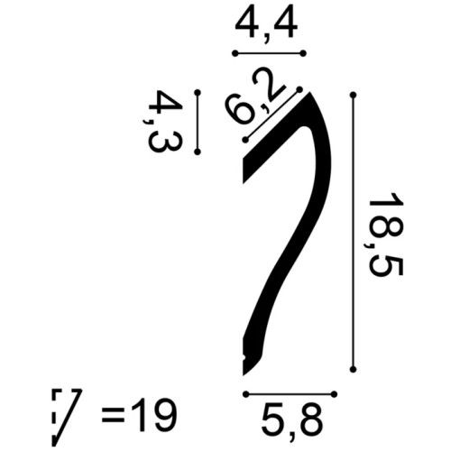 C371 ORAC Purotouch indirekte Beleuchtung L200 x H18,5 x B5,8 cm ORAC DECOR 3 - Cimaise Tableau 