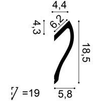C371 ORAC Iluminación indirecta Purotouch L200 x H18.5 x L5.8 cm ORAC DECOR 3 - Cimaise Tableau 