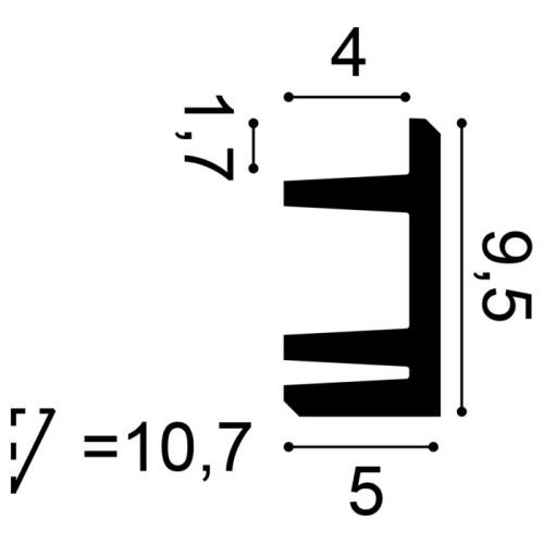 C381 ORAC Illuminazione a luce indiretta Purotouch L200 x H9,5 x L5 cm ORAC DECOR 3 - Cimaise Tableau 