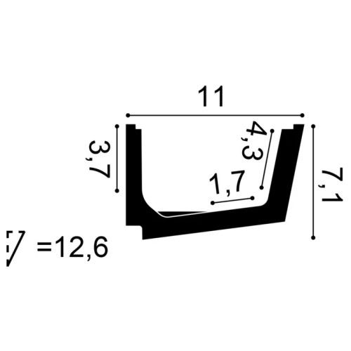 C357 ORAC Indirect lighting Purotouch L200 x H7.1 x L11 cm ORAC DECOR 3 - Cimaise Tableau