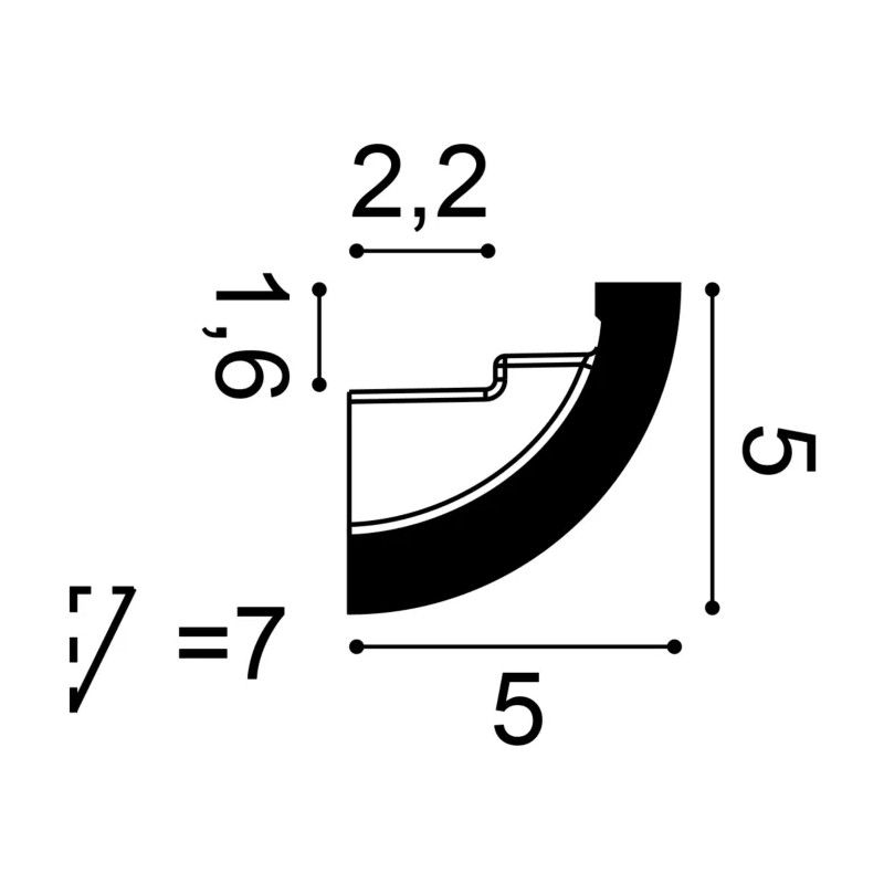C362 ORAC Illuminazione indiretta Purotouch L200 x H5 x L5 cm ORAC DECOR 3 - Cimaise Tableau 