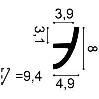 C373 ORAC Illuminazione indiretta in Purotouch L200 x H8 x L5 cm ORAC DECOR 3 - Cornice da Quadro