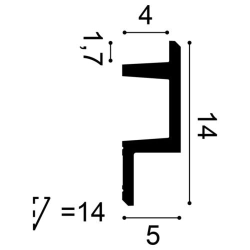 C383 ORAC Iluminación indirecta Purotouch L200 x H14 x L5 cm ORAC DECOR 3 - Cimaise Tableau