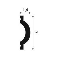 P9901 OrAC Cimaise Durofoam L200 x H7 x L1,4 cm ORAC DECOR 3 - Cimaise Tableau 