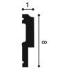P9900F ORAC Cornice flessibile Durofoam L200 x H8 x L1 cm ORAC DECOR 3 - Cimaise Tableau 
