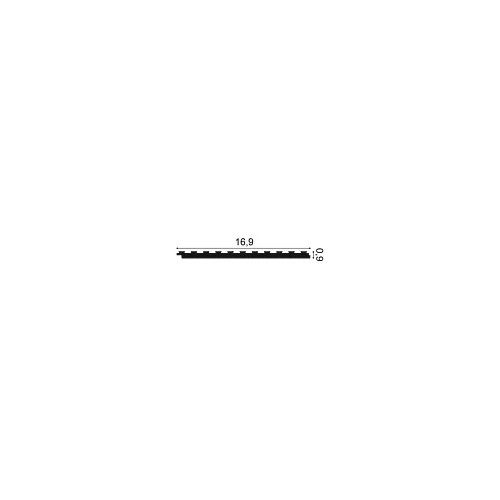PX147 ORAC Cimaise Duropolymer L200 x H0,9 x L16,91 cm ORAC DECOR 3 - Cimaise Tableau