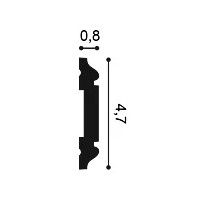 PX144F ORAC Flexibles Cimaise Flex L200 x H4,7 x B0,8 cm ORAC DECOR 3 - Cimaise Tableau