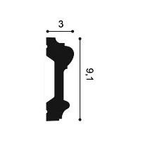 P9010F ORAC Cimaise flexible Durofoam L200 x H9,1 x L3 cm ORAC DECOR 3 - Cimaise Tableau