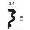 P4025F ORAC Flexibel Climb Durofoam L200 x H8.3 x L3,4 cm ORAC DECOR 3 - Cimaise Tableau 
