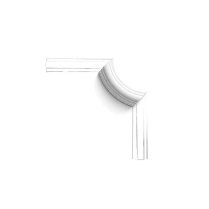 P4020A ORAC Corner for P4020 Durofoam L16.4 x H2.9 x L9.1 cm ORAC DECOR 1 - Cimaise Tableau 