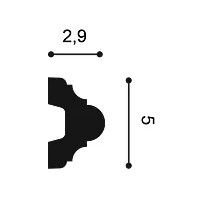 P4020A ORAC Coin per P4020 Durofoam L16,4 x H2,9 x L9,1 cm ORAC DECOR 3 - Cimasa Quadro