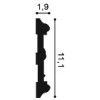 P7020 ORAC Cimaise Durofoam L200 x H11.1 x L1.9 cm ORAC DECOR 3 - Cimaise Tableau 