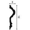 P8050F ORAC Cimaise flexible Durofoam L200 x H12 x L3 cm ORAC DECOR 3 - Cimaise Tableau 