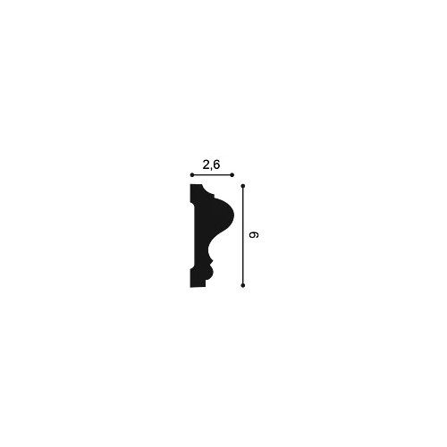 P8020F ORAC Cimaise flexible Durofoam L200 x H6 x L2,6 cm ORAC DECOR 3 - Cimaise Tableau