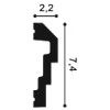 P7070 ORAC Cornice Durofoam L200 x H7,4 x L2,2 cm ORAC DECOR 3 - Cimaise Tableau 