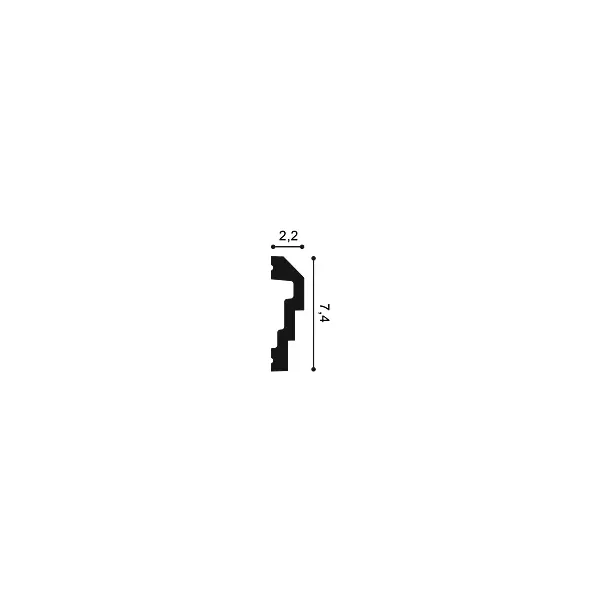 P7070 ORAC Cimaise Durofoam L200 x H7,4 x L2,2 cm ORAC DECOR 3 - Cimaise Tableau 