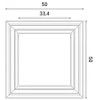 W121 ORAC 3D wall panel Purotouch L50 x H50 x L3.2 cm ORAC DECOR 3 - Cimaise Tableau 