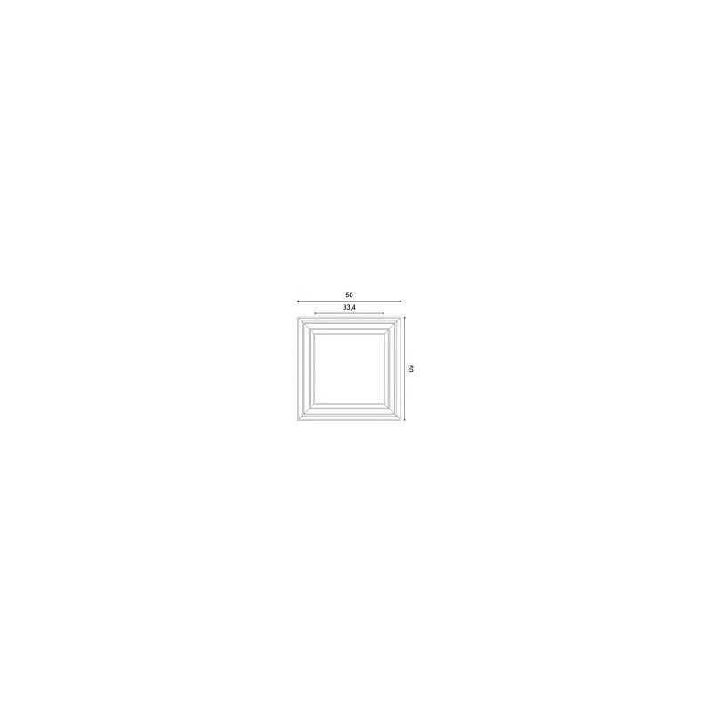 W121 ORAC 3D Wandplatte Purotouch L50 x H50 x L3.2 cm ORAC DECOR 3 - Cimaise Tableau 