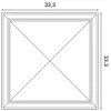 W123 ORAC 3D wall panel Purotouch L33.3 x H33.3 x L3,5 cm ORAC DECOR 3 - Cimaise Tableau 